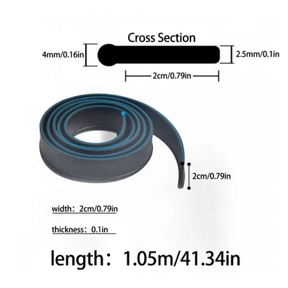 2XPE 41" Cut-to-Size Window Squeegee Refills Replacement Squeegee Rubber Window Cleaning Tool Part Squeegee Shower Cleaner